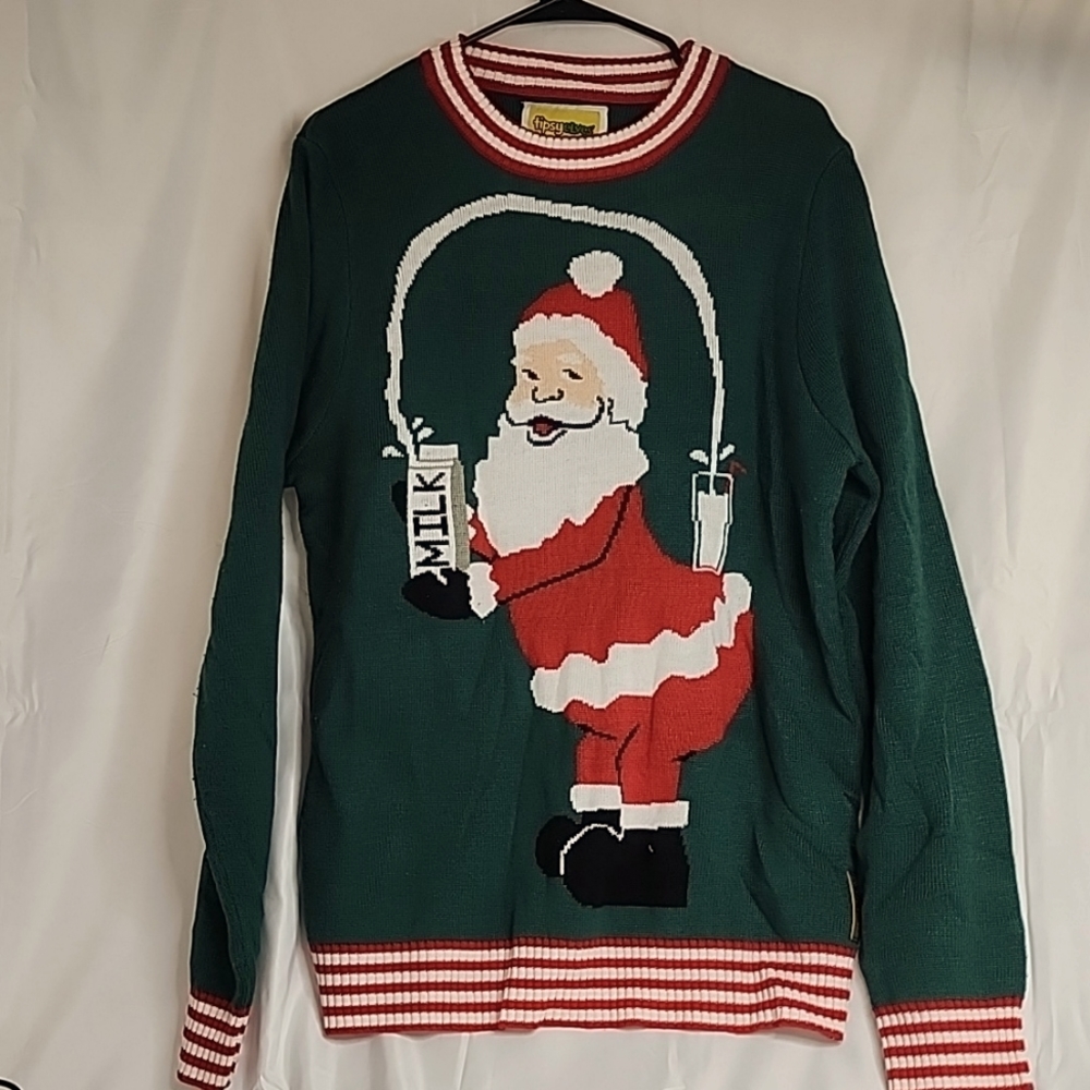 Tipsy Elves Santa Sweater Size L